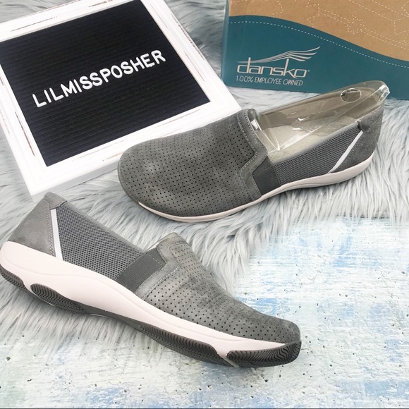 Dansko Shoes - NEW Dansko Gray Suede Slip On Comfort Shoe Size 41